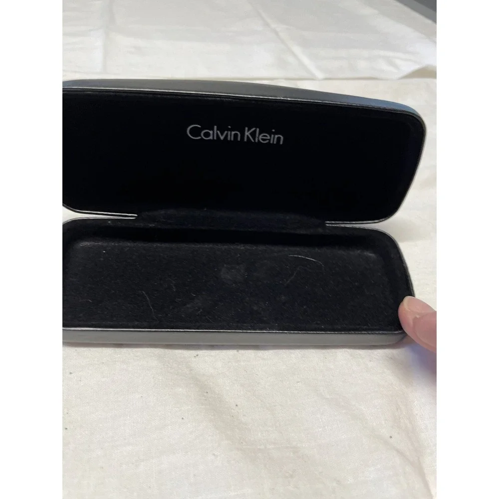 Calvin Klein Black Clam Shell Glasses Hard Case